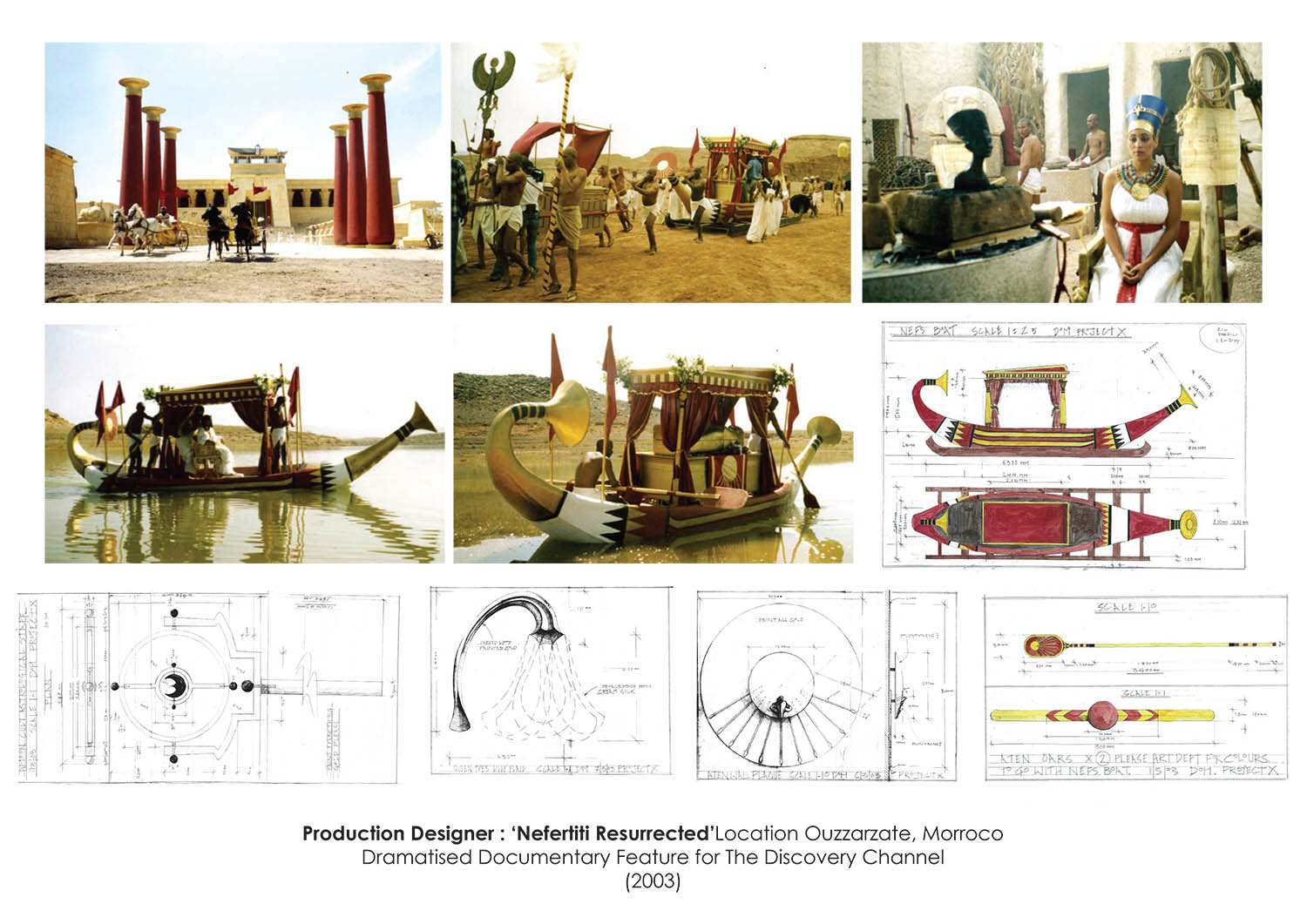Production design by Dominic Hyman for Nefertiti