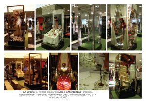 Alice in Wonderland NYC display stand