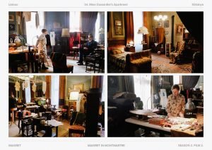 Production design sets for TV Maigret ITV series