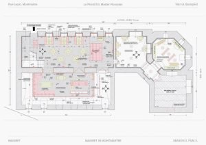 Floor plan TV set Maigret
